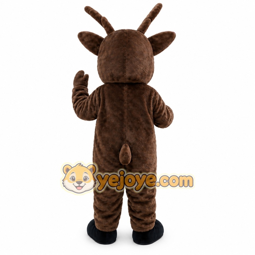 Brown Fur Deer Mascot Costume Brown Fur Deer Mascot Costume