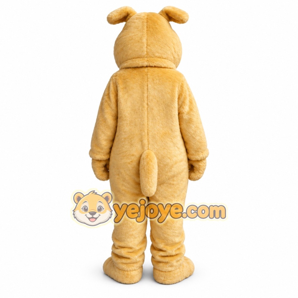 Brown Furry Dog Snocrates Adult Mascot Costume