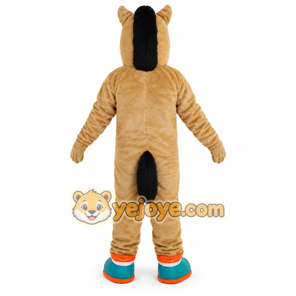 Brown Horse Cartoon Mascot Costume Brown Horse Cartoon Mascot Costume