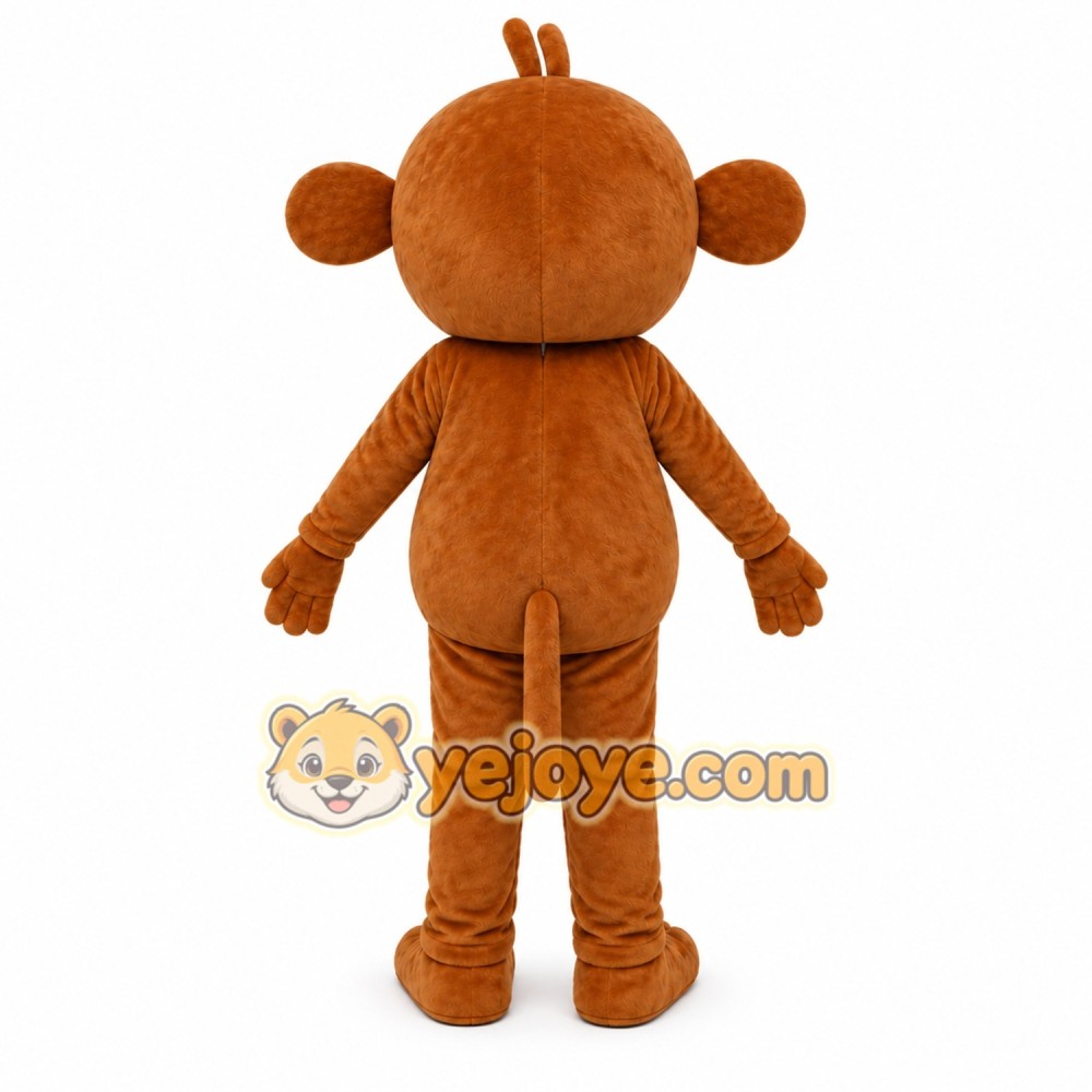 Brown Monkey Mascot Costume Brown Monkey Mascot Costume