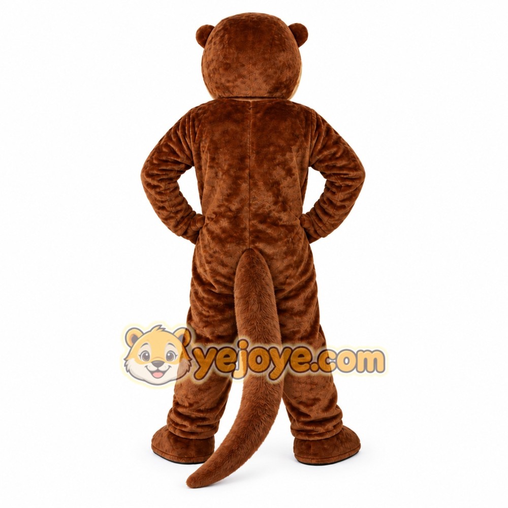 Brown Otter Mascot Costume Brown Otter Mascot Costume
