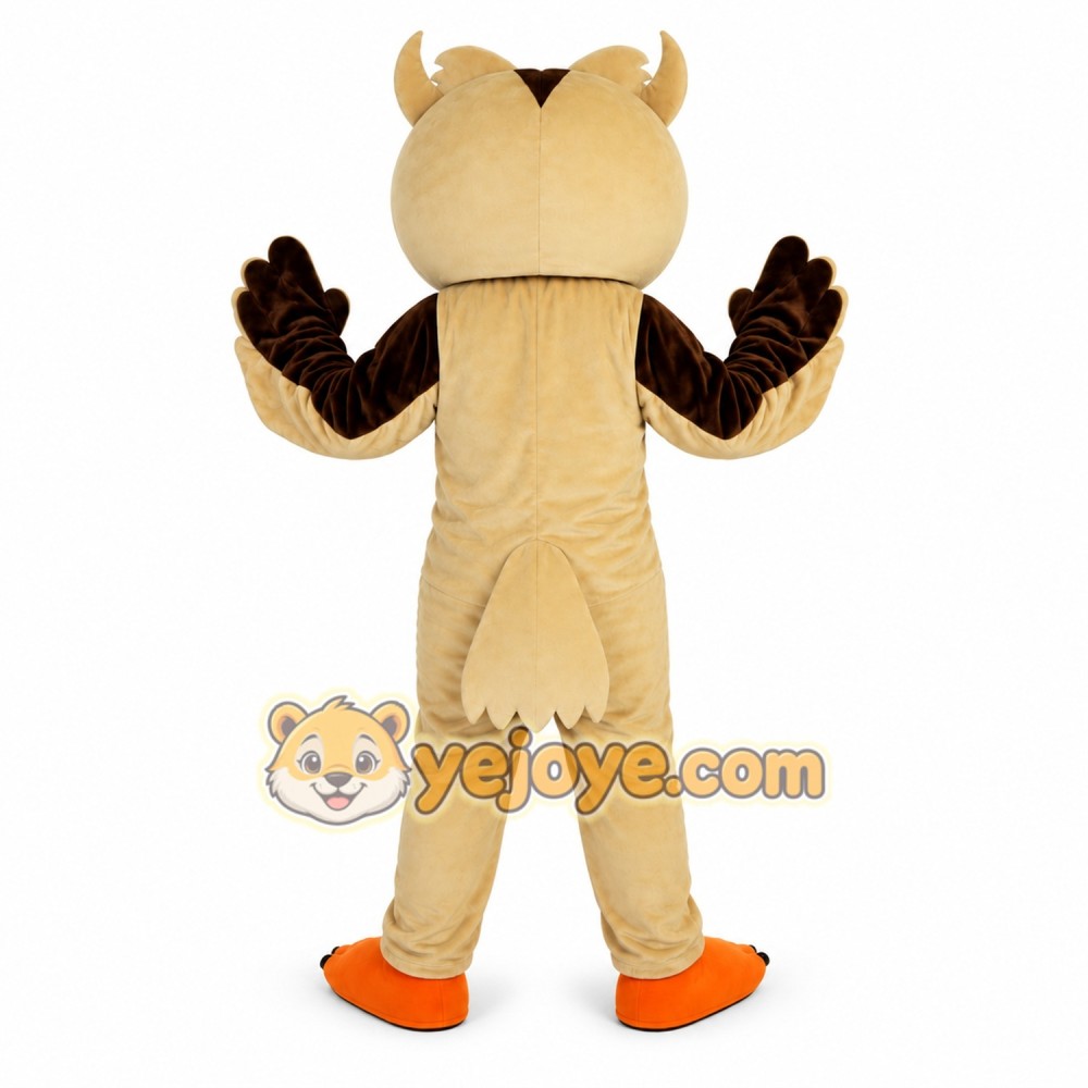 Brown Owl Mascot Costume Brown Owl Mascot Costume