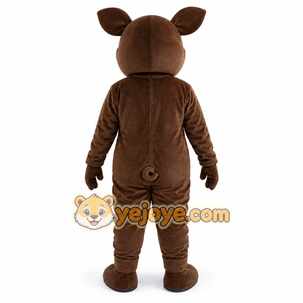 Brown Pig Mascot Costume Brown Pig Mascot Costume