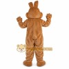 Brown Rabbit Cartoon Mascot Costume Brown Rabbit Cartoon Mascot Costume