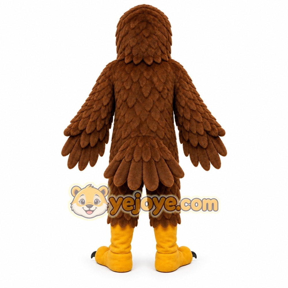 Brown Sport Eagle Mascot Costume for Adult