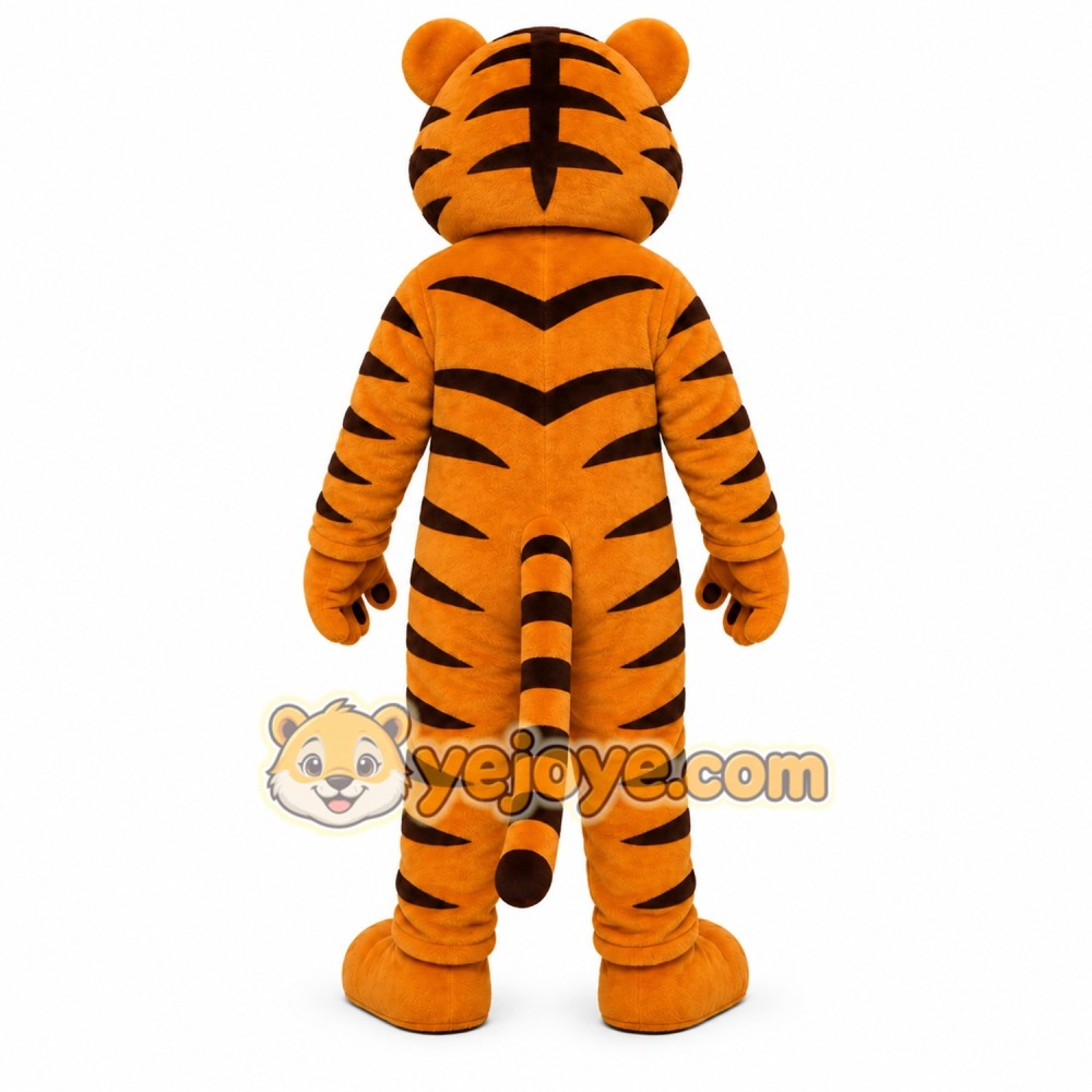 Brown Sport Tiger Mascot Costume