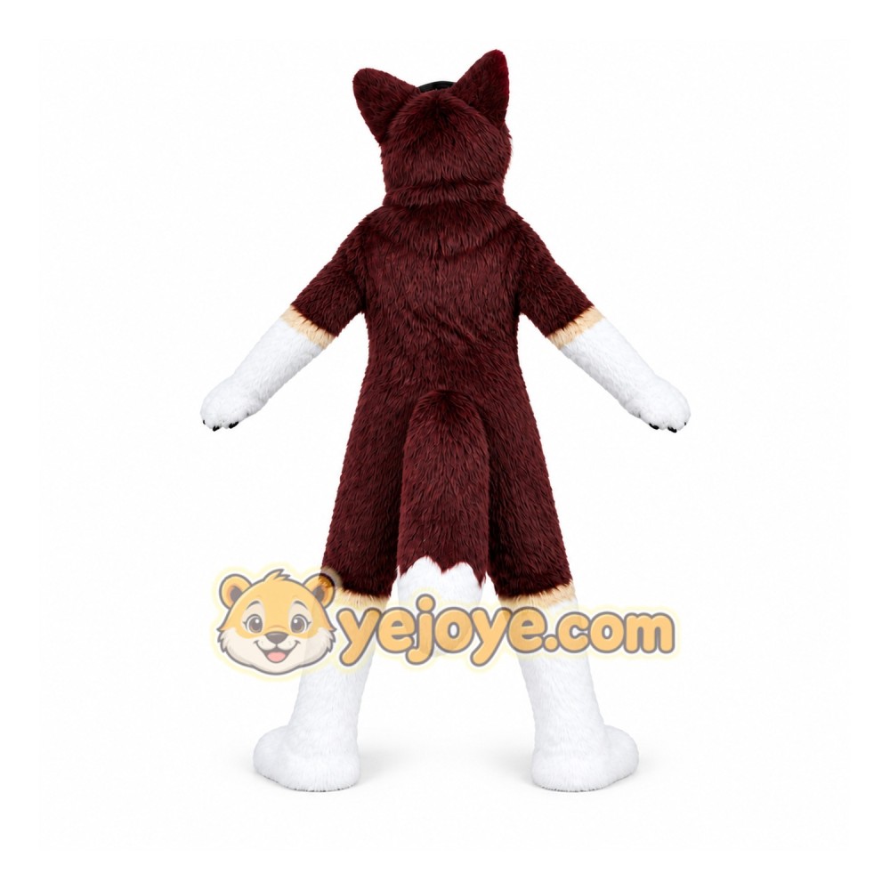 Brown Wolf Mascot Costume Brown Wolf Mascot Costume