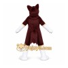 Brown Wolf Mascot Costume Brown Wolf Mascot Costume