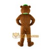Brown Yoga Bear Cartoon Mascot Costume Brown Yoga Bear Cartoon Mascot Costume
