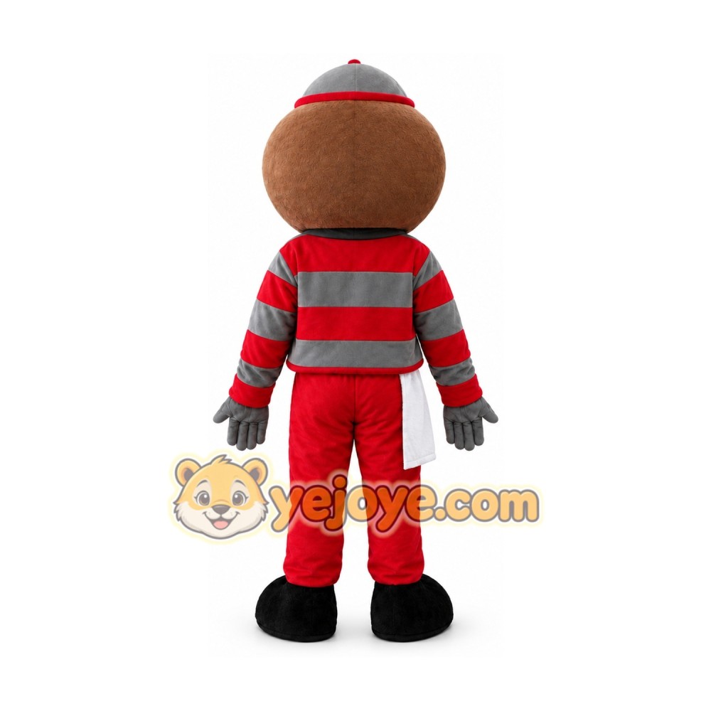 Brutus Mascot Costume Adult Brutus Buckeye Costume Brutus Mascot Costume Adult Brutus Buckeye Costume