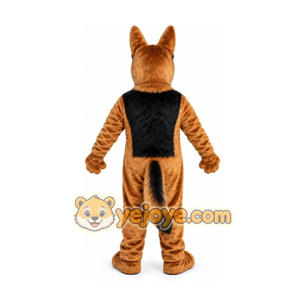 Black and Tan Dog Mascot Costume Black and Tan Dog Mascot Costume
