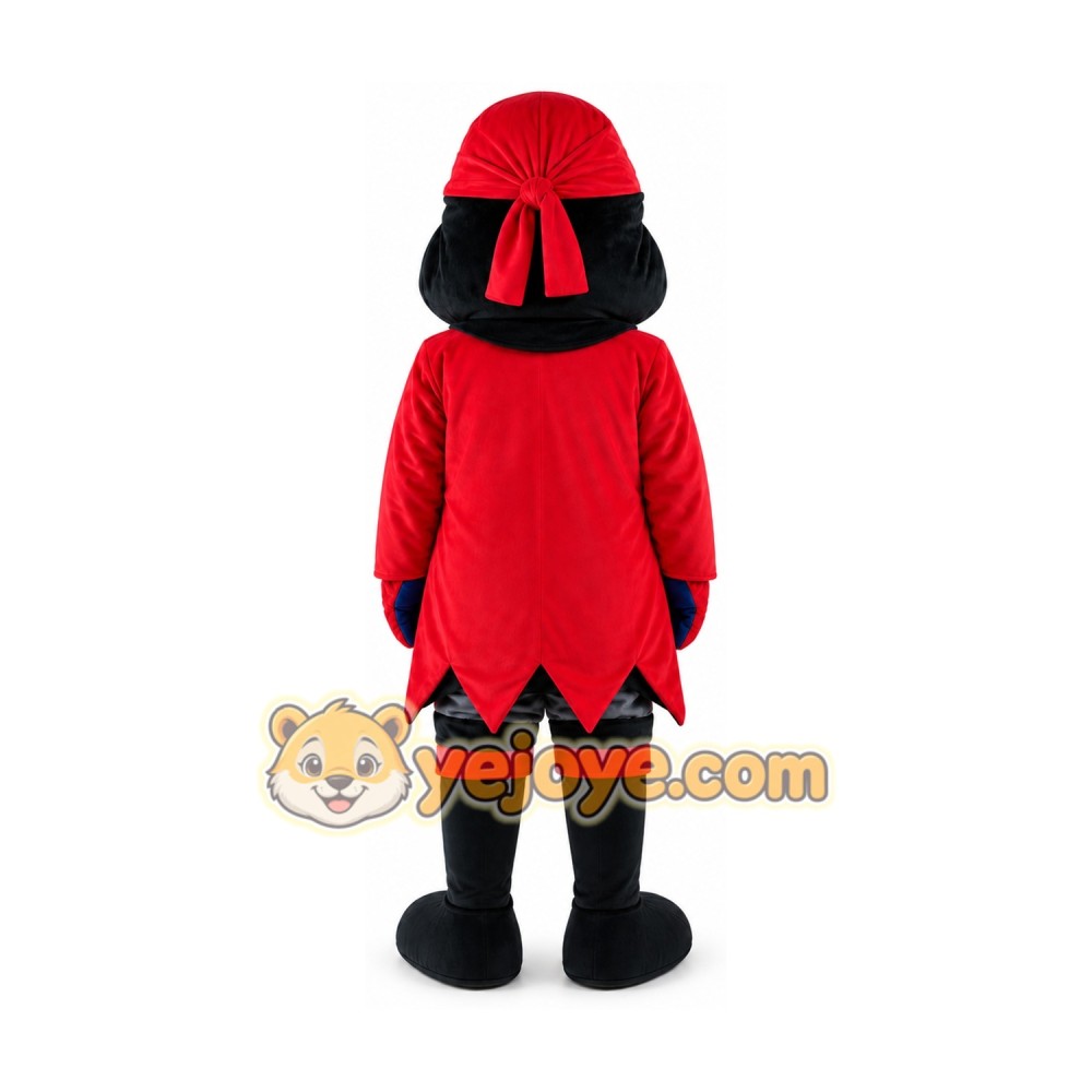Captain Pirate Mascot Costume Captain Pirate Mascot Costume