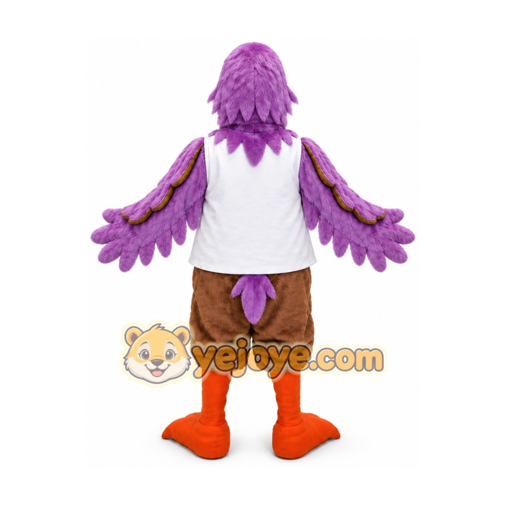 Cardinal Mascot Costume Purple Bird Cardinal Mascot Costume Purple Bird