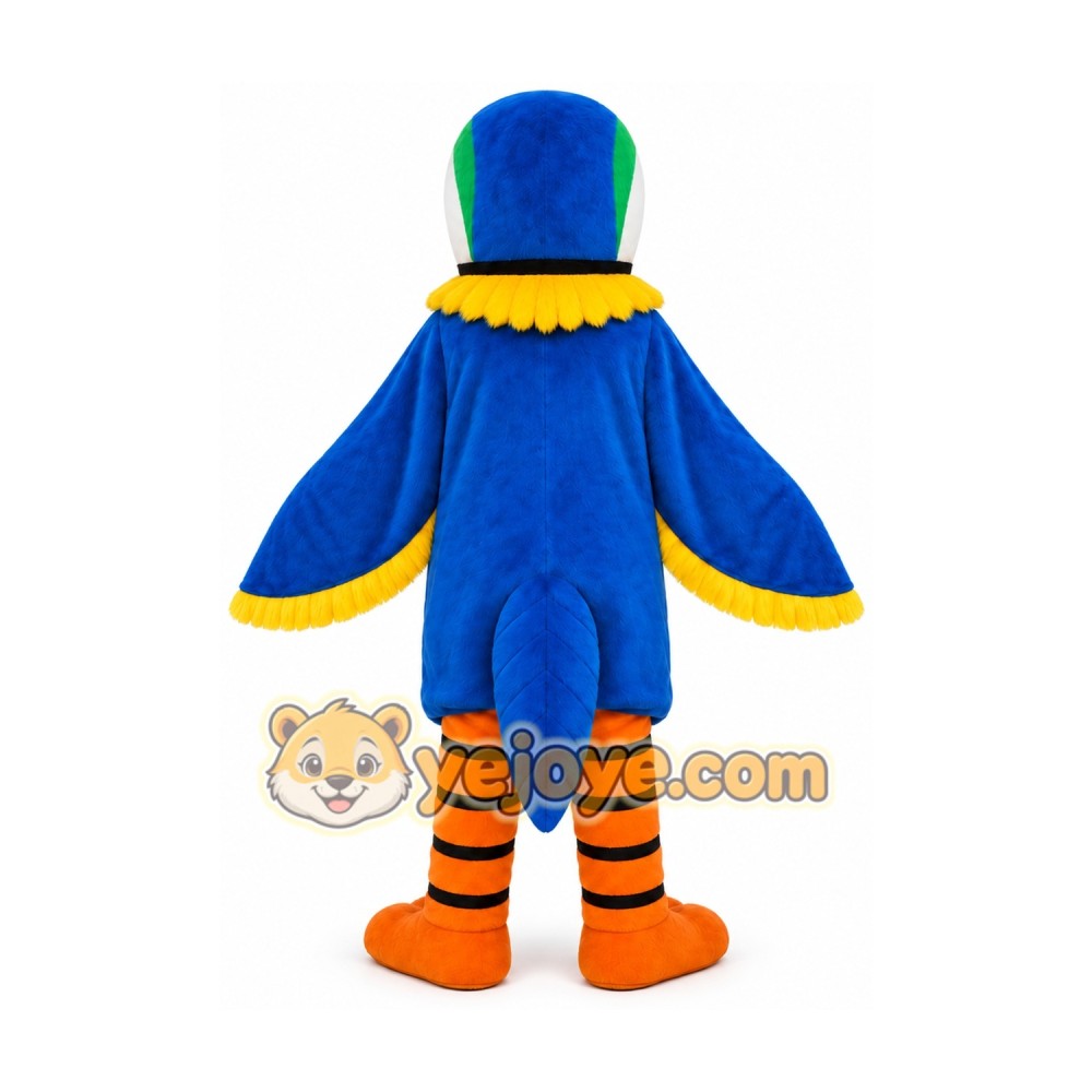 Carnival Blue Parrot Adults Mascot Costume Carnival Blue Parrot Adults Mascot Costume