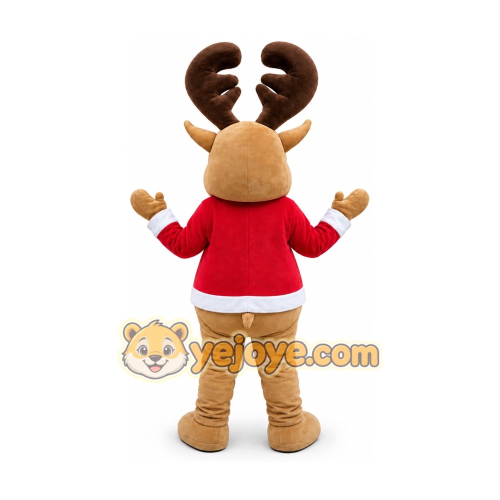 Carnival Happy Deer Cartoon Mascot Costume Carnival Happy Deer Cartoon Mascot Costume