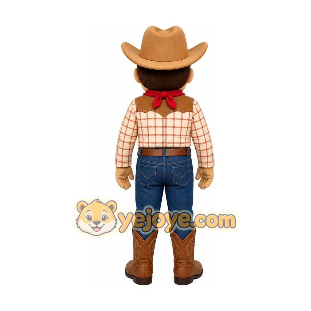 Cartoon Cowboy Mascot Costume Cartoon Cowboy Mascot Costume