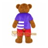 Cartoon Star Vest Plush Brown Bear Mascot Costume Cartoon Star Vest Plush Brown Bear Mascot Costume