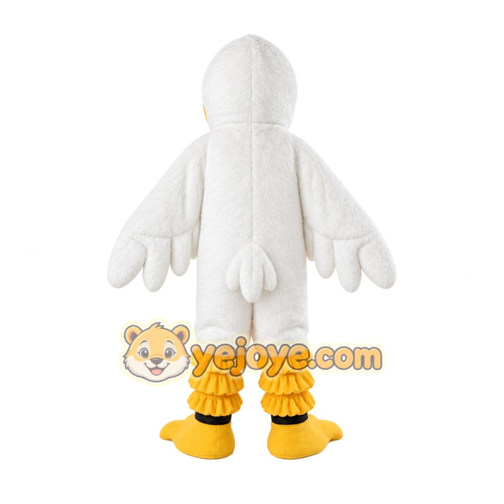 Cartoon White Bird Mascot Costume Cartoon White Bird Mascot Costume