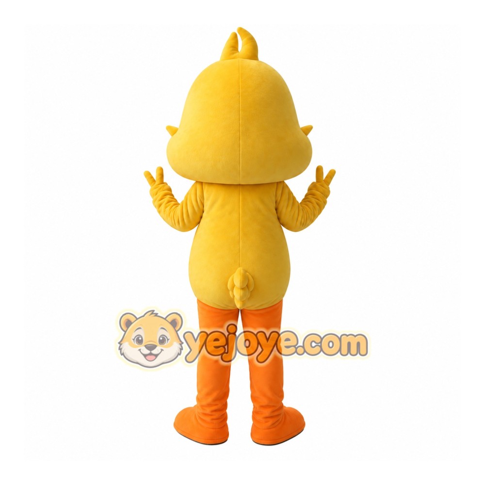 Cartoon Yellow Chick Little Birds Mascot Costume Cartoon Yellow Chick Little Birds Mascot Costume