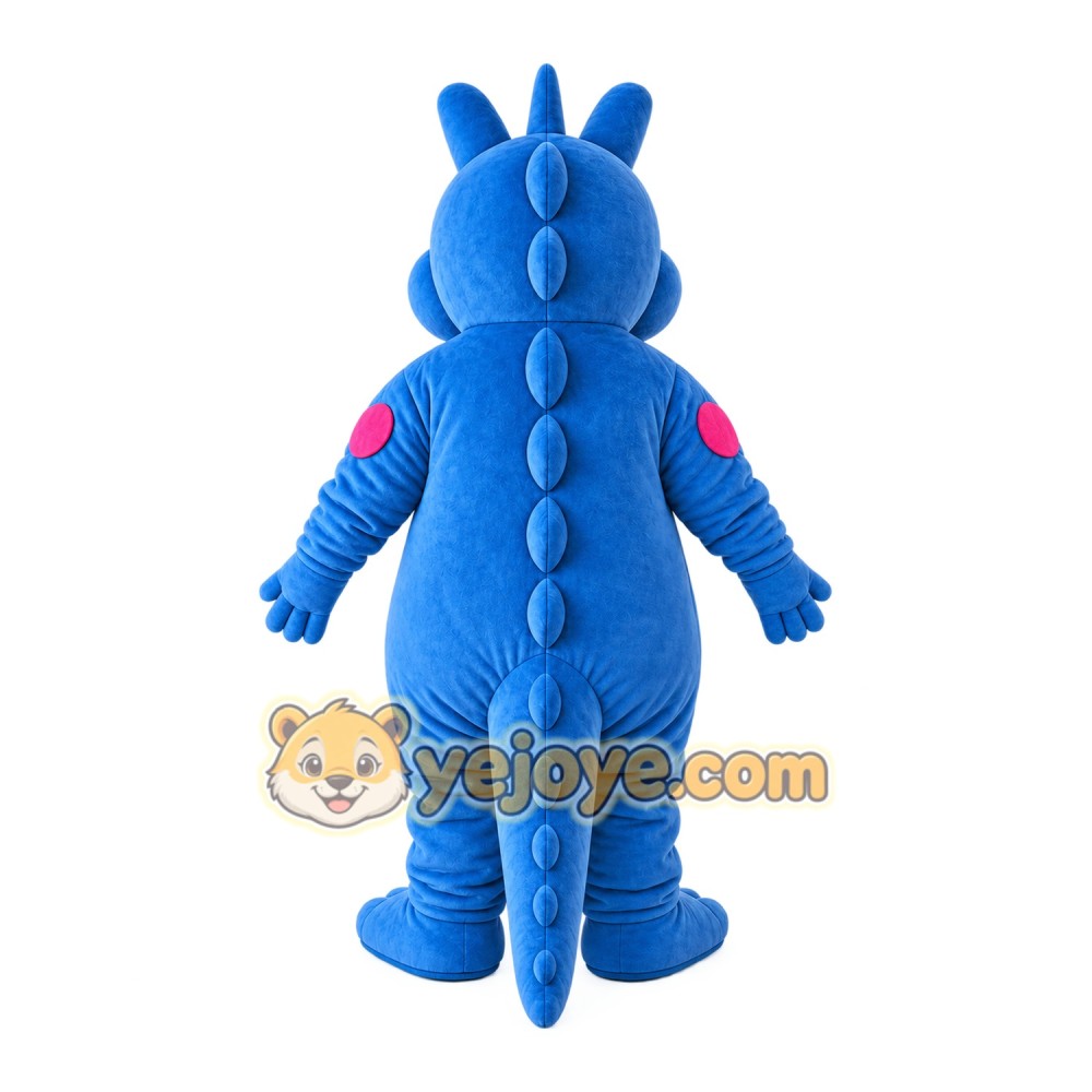 Character Blue Dinosaur Mascot Costume Character Blue Dinosaur Mascot Costume