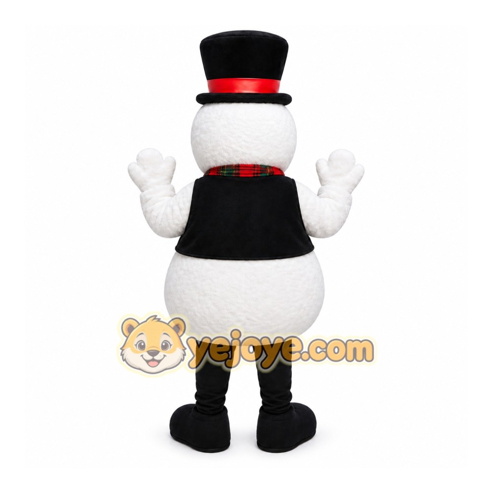 Christmas Victorian snowman Mascot Costumes Christmas Victorian snowman Mascot Costumes