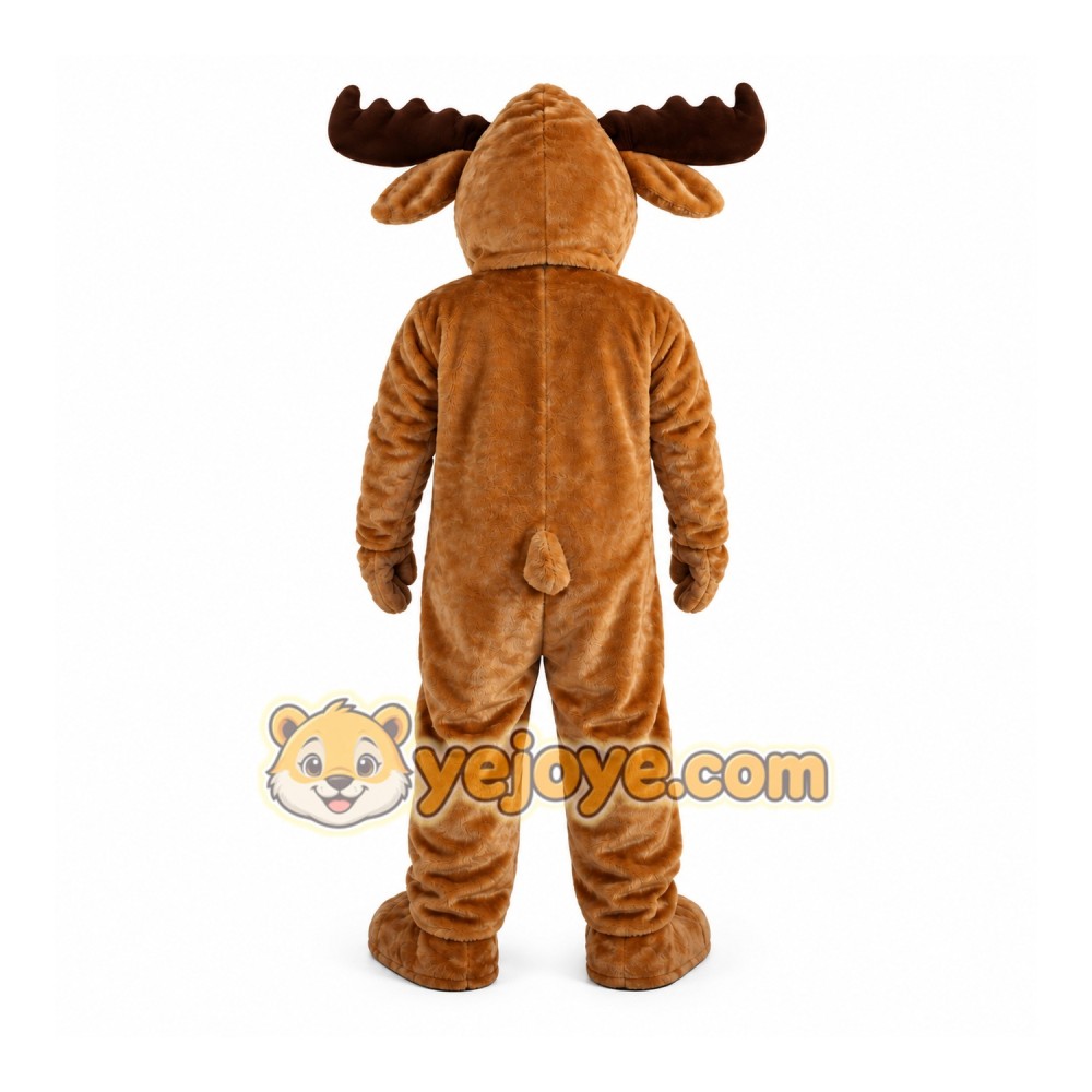 Brown Moose Mascot Costume