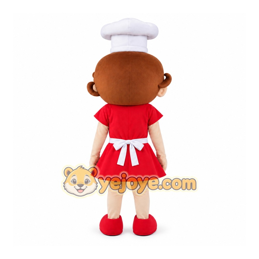 Cook Girl Mascot Costume For Adults