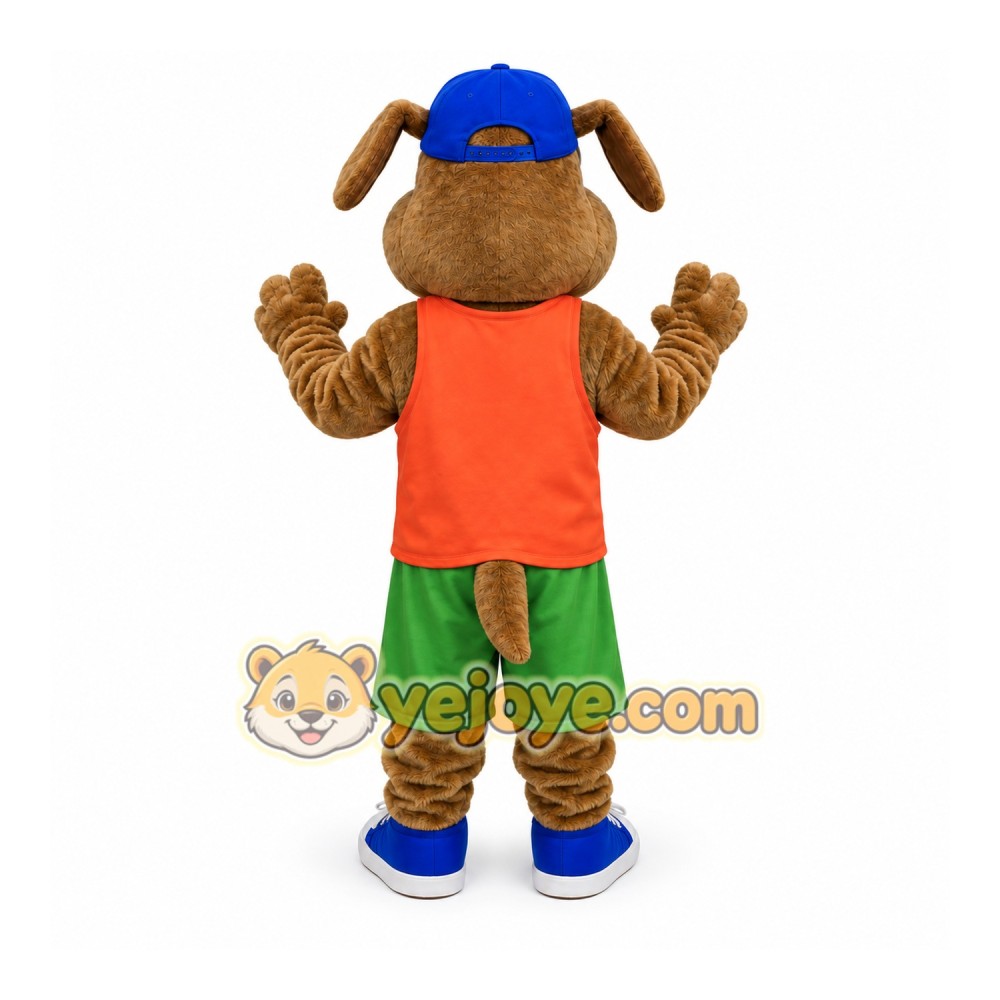 Cool Dog Lucky Dollar Mascot Costume Cool Dog Lucky Dollar Mascot Costume