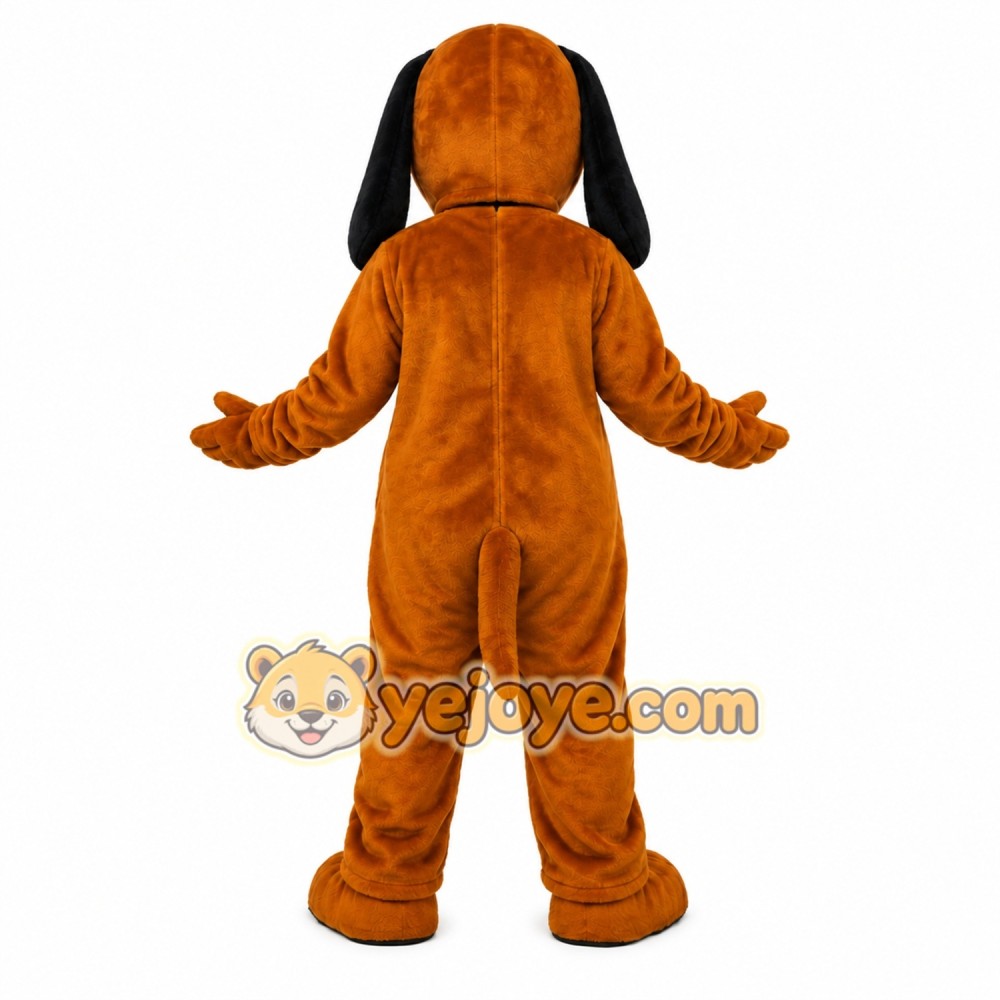 Dark Brown Hound Dog Mascot Costume