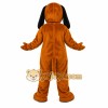 Dark Brown Hound Dog Mascot Costume
