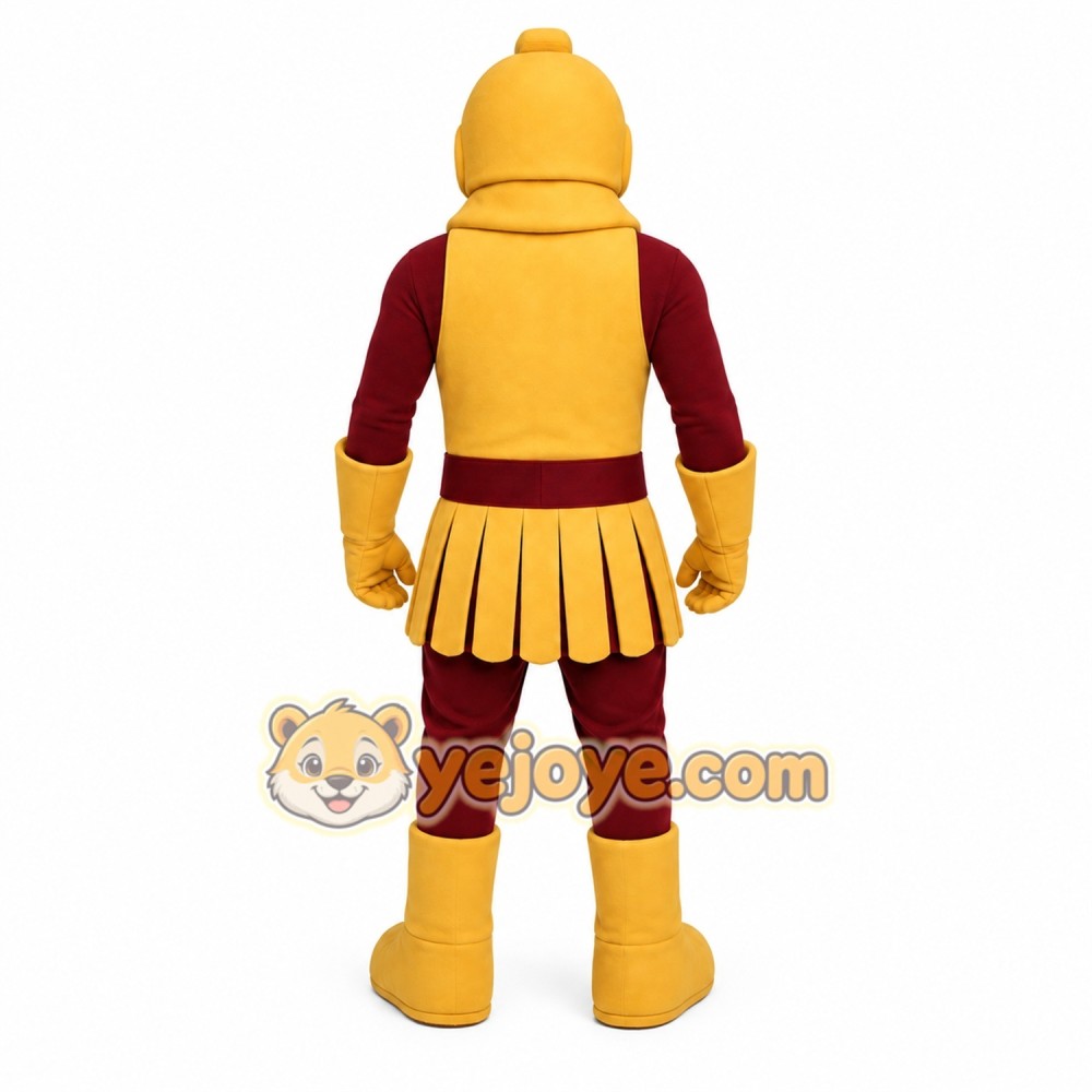 Dark Golden Knight Warrior Mascot Costume Spartan