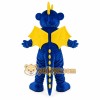 Blue Dragon with Yellow Wings Mascot Costume