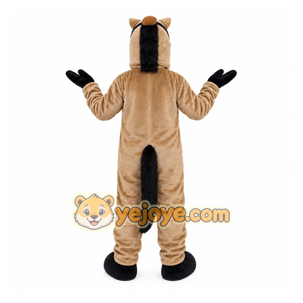 Brown Horse Mascot Costume Brown Horse Mascot Costume