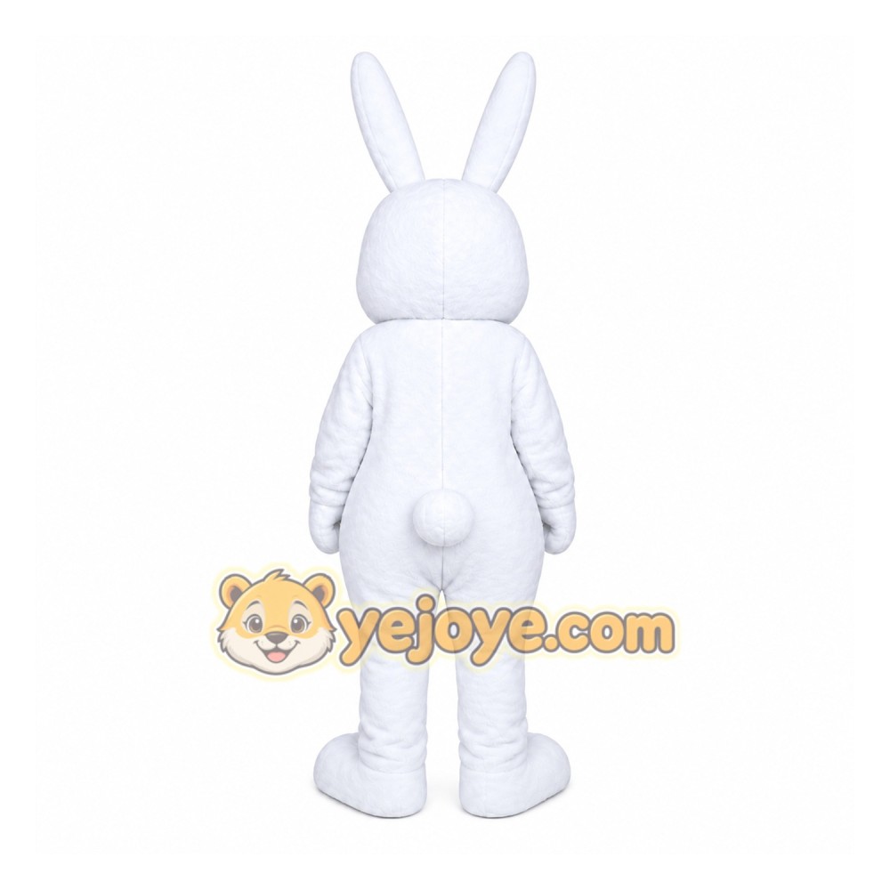 Easter Bunny White Whit Carrot Mascot Costume