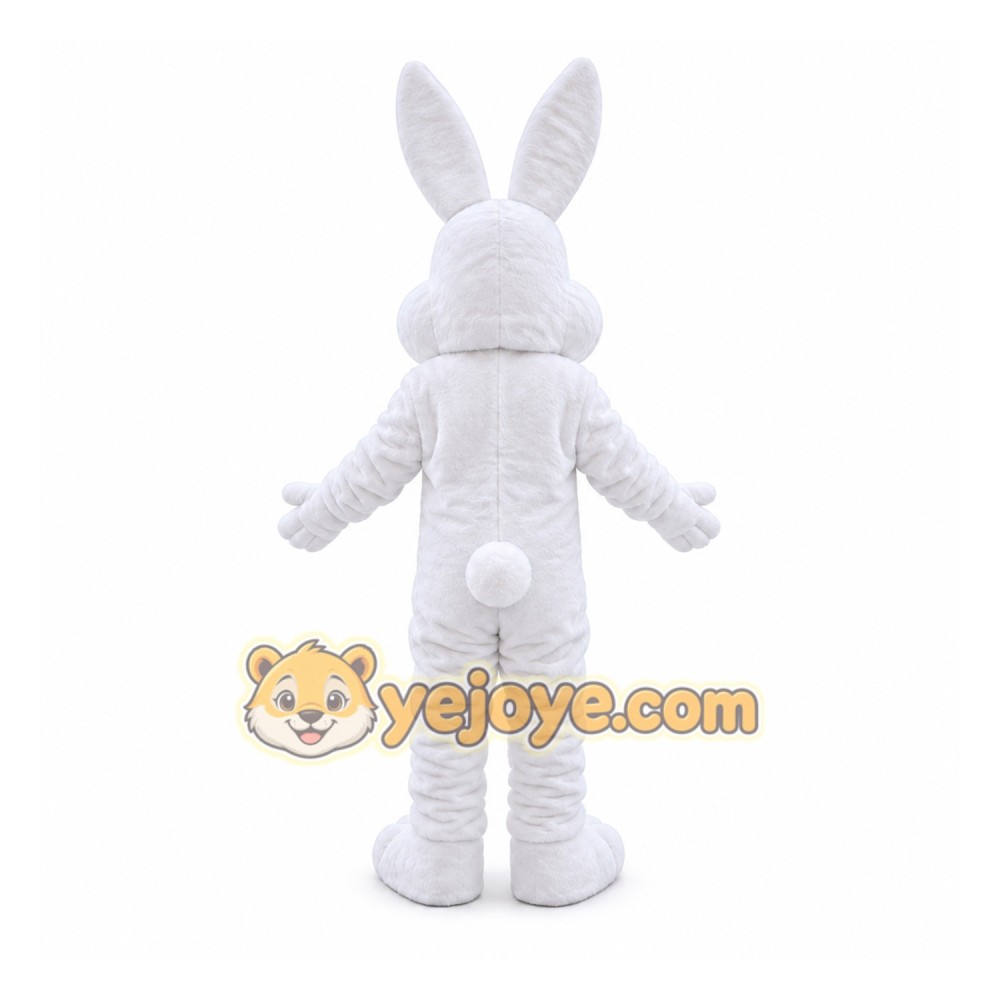 Easter Rabbit Mascot Costume White Bunny Bug Mascot