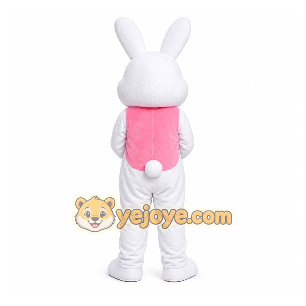 Easter White Bunny Mascot Costume Easter White Bunny Mascot Costume