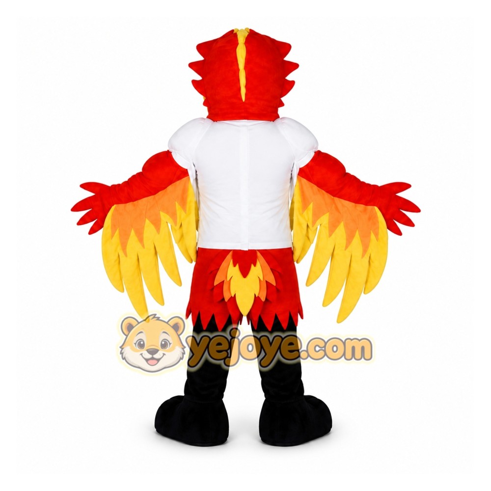 Fire Eagle Mascot Costume Fire Eagle Mascot Costume