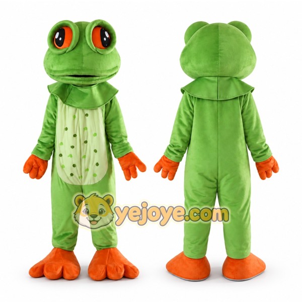 Adult Big Eyes Frog Mascot Costume