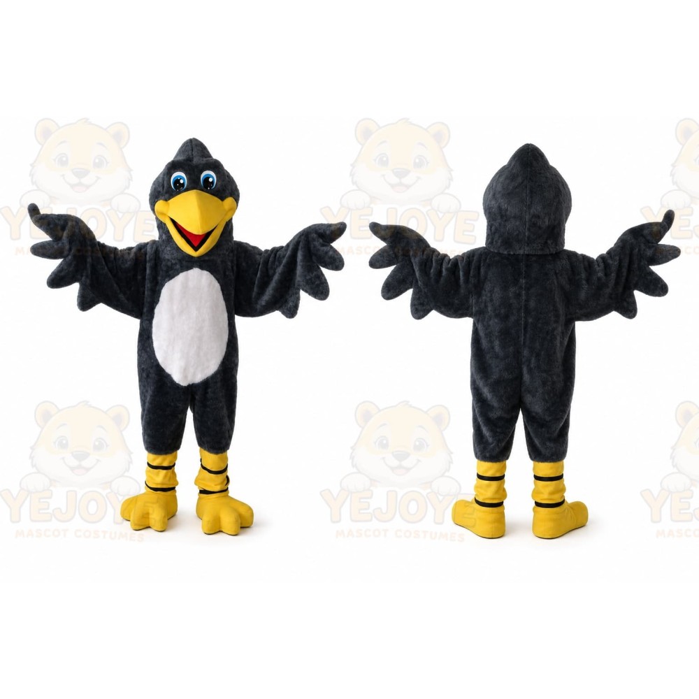 Adult Black Bird Cosplay Mascot Costume