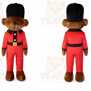 Adult Black Hat Bear Mascot Costume