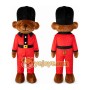 Adult Black Hat Bear Mascot Costume