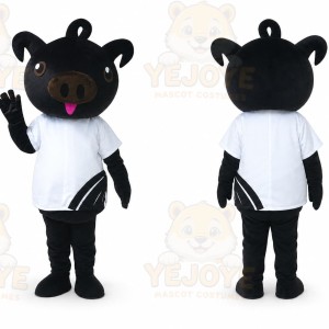 Adult Black Pig Mascot Costume