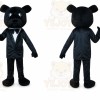Adult Black Suit Dog Mascot Costume