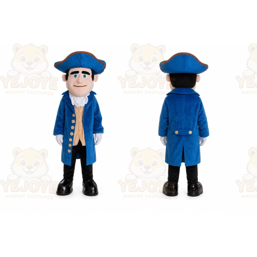 Adult Blue Soldier Mascot Costume