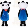 Adult Cartoon Character Blue Panda Mascot Costume