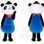 Adult Cartoon Character Blue Panda Mascot Costume