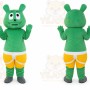 Adult Cartoon Character Green Bear Mascot Costume