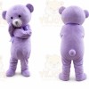 Adult Cartoon Purple Bear Mascot Costume