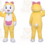 Adult Cartoon Yellow Cat Mascot Costume