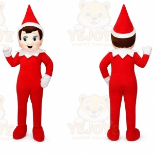 Adult Christmas Boy Elf Mascot Costume